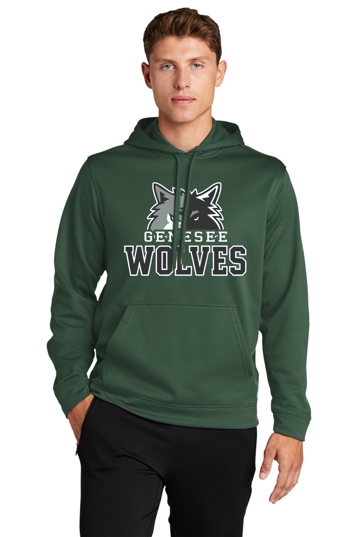 Genesee Wolves Performance Hooded Pullover -GWPTO