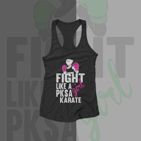PKSA Kickboxing Ladies Tri-Blend Racerback Tank
