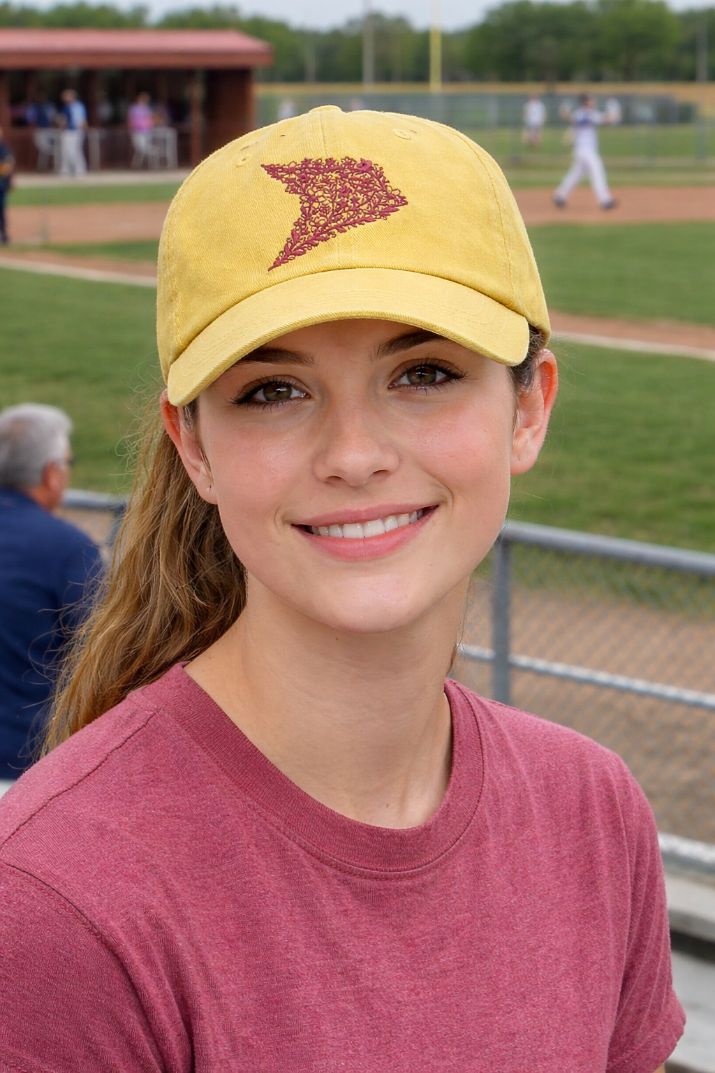 Vintage Gold Davison Embroidered Cap