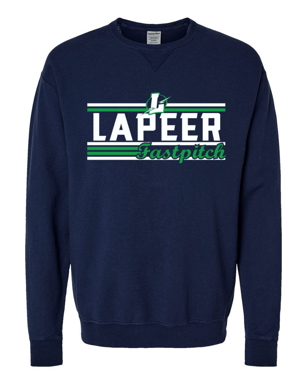 Lapeer Fastpitch Garment-Dyed Crewneck Sweatshirt