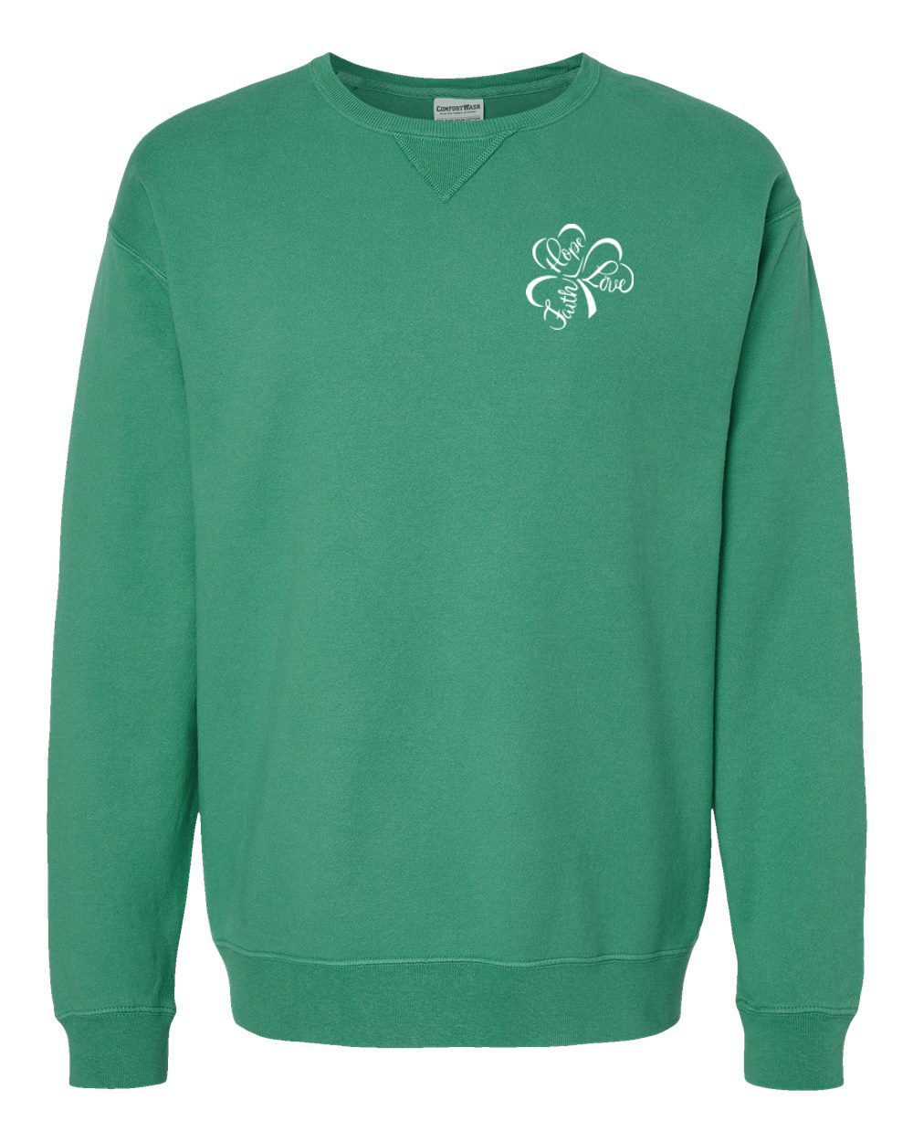 Faith Hope Love Garment-Dyed Crewneck Sweatshirt