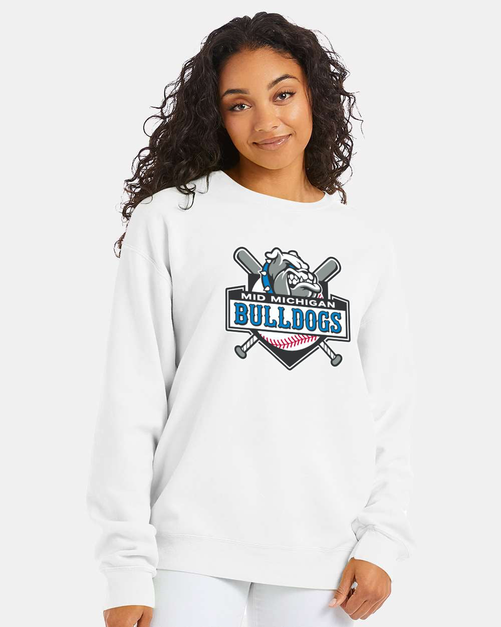 Mid Michigan Bulldogs Garment-Dyed Crewneck Sweatshirt