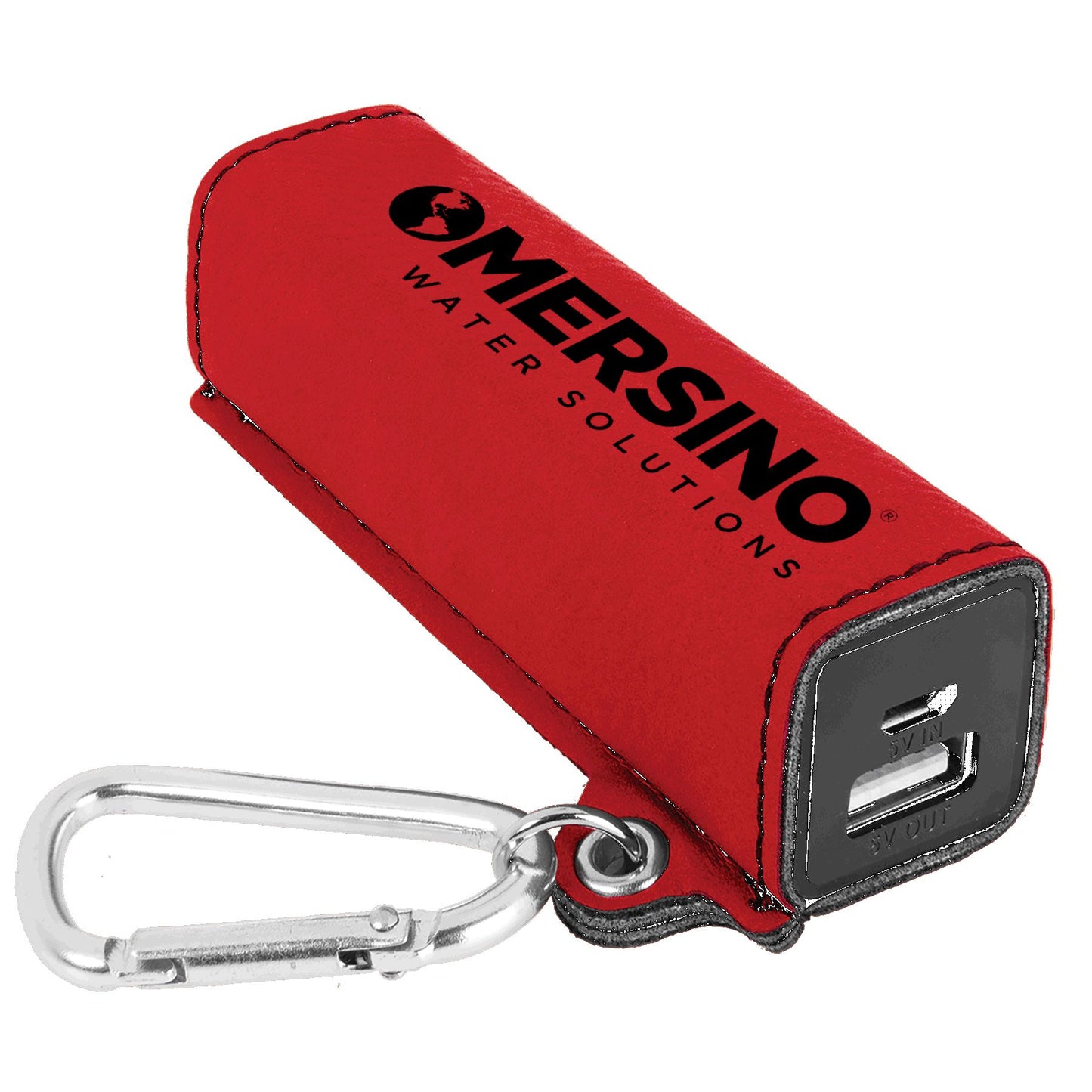 Mersino Leatherette 2200 mAh Power Bank with USB Cord