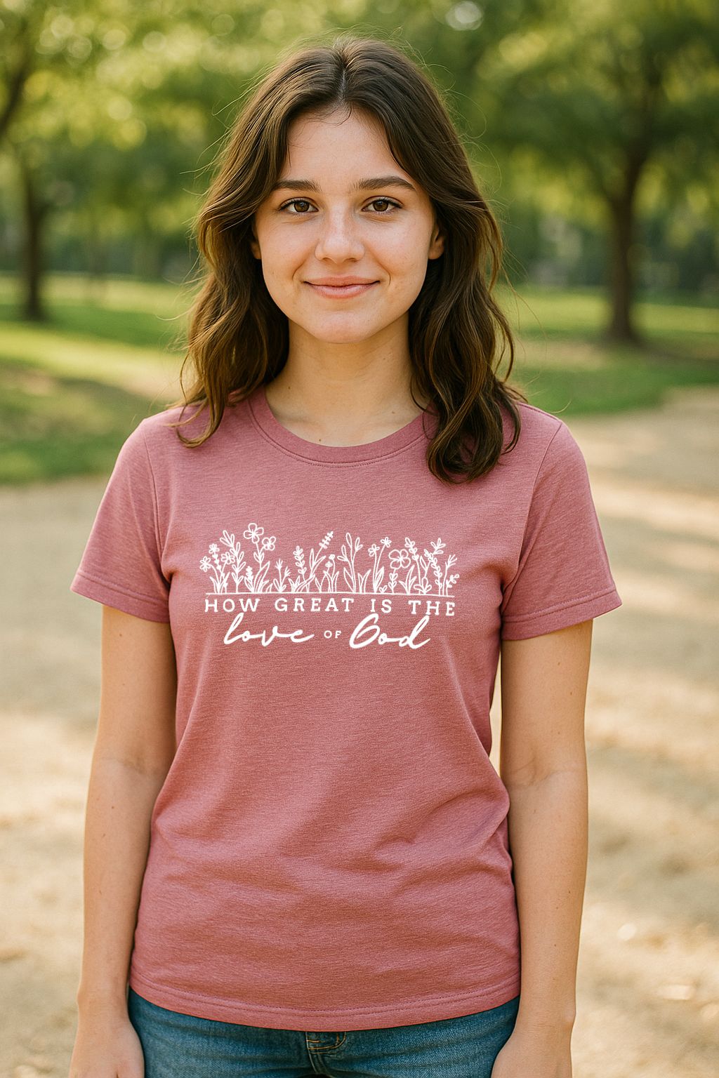 Gods Love Heather CVC Short Sleeve T-Shirt