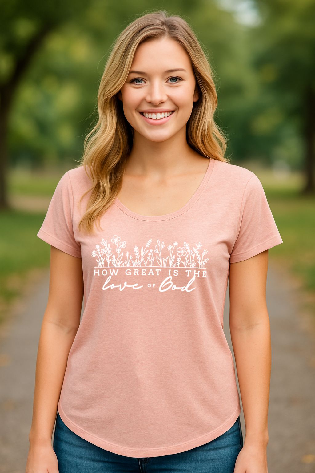 Gods Love Women’s Triblend Dolman T-Shirt