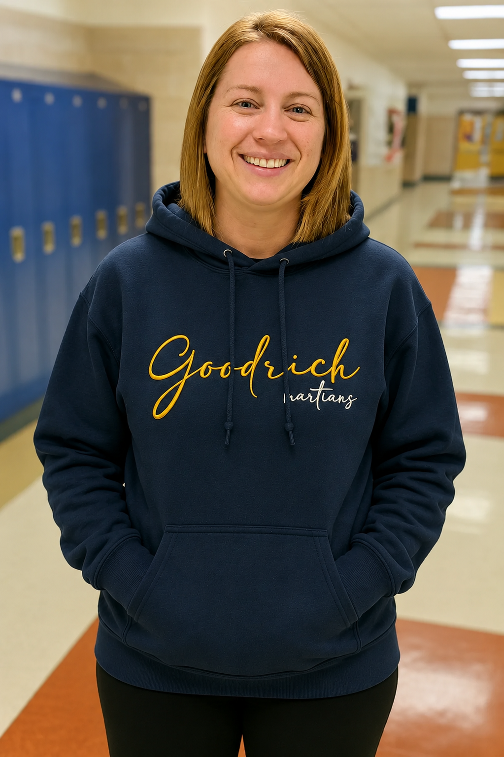 Goodrich Martians Script Softstyle® Midweight Pullover Hooded Sweatshirt