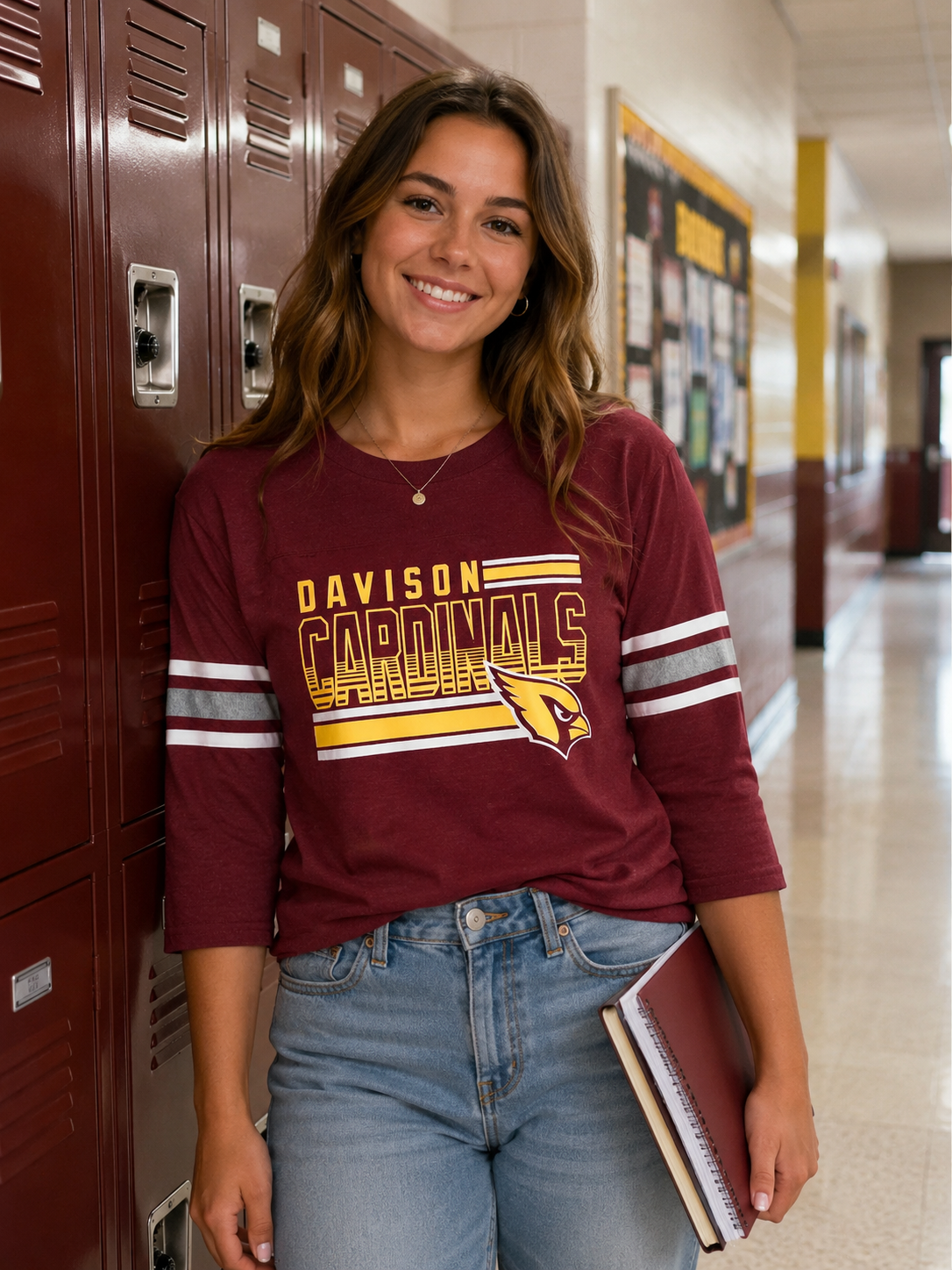 Holloway 3 Stripe Ladies 3/4 Sleeve