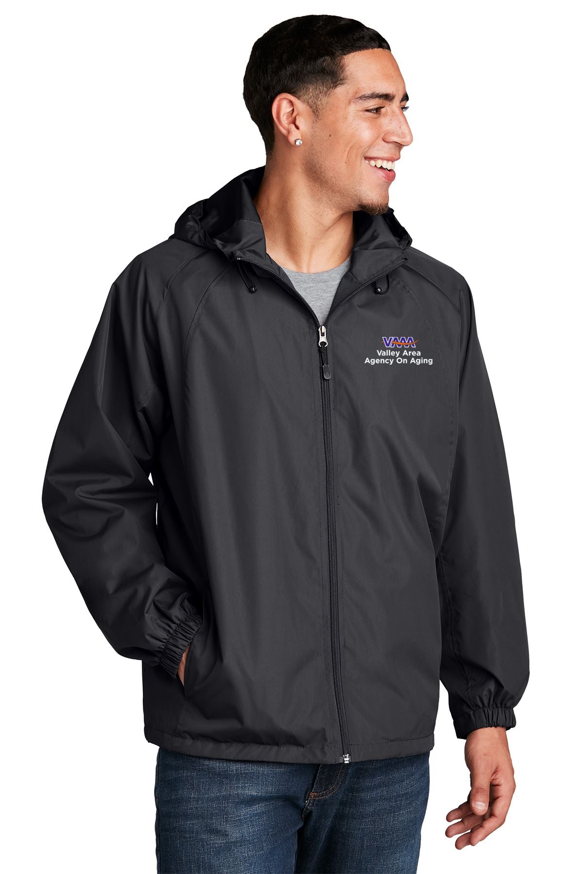 Valley Area Agency On Aging Sport-Tek® Colorblock Hooded Raglan Jacket