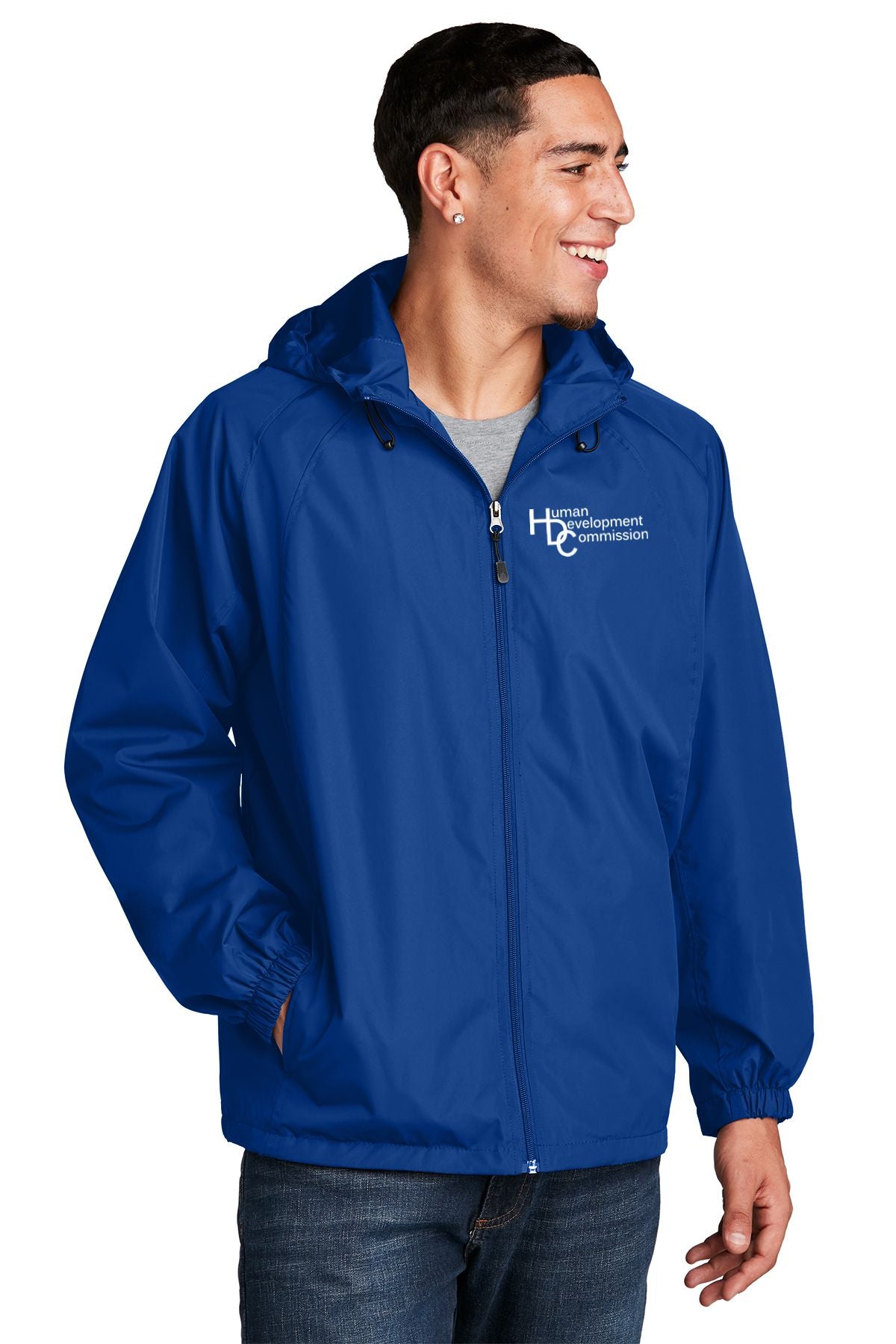 Human Development Commission Sport-Tek® Colorblock Hooded Raglan Jacket