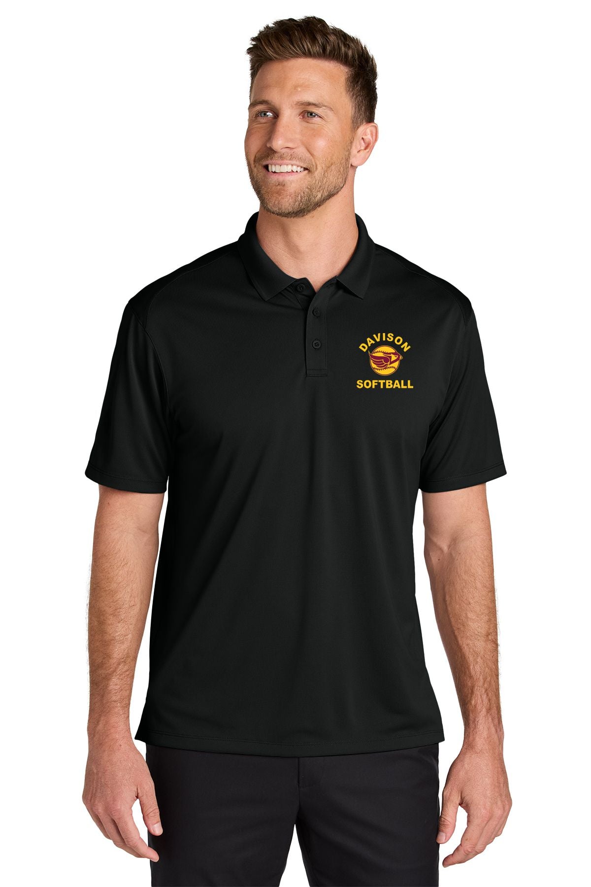 Davison Softball Wearever Performance Pique Polo