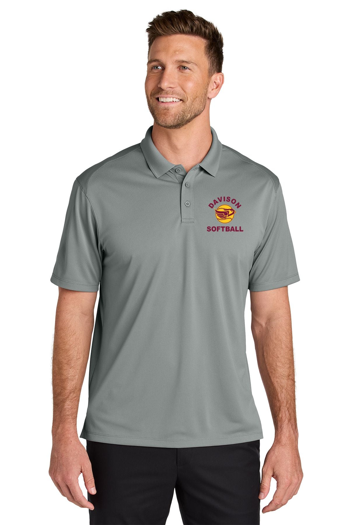 Davison Softball Wearever Performance Pique Polo