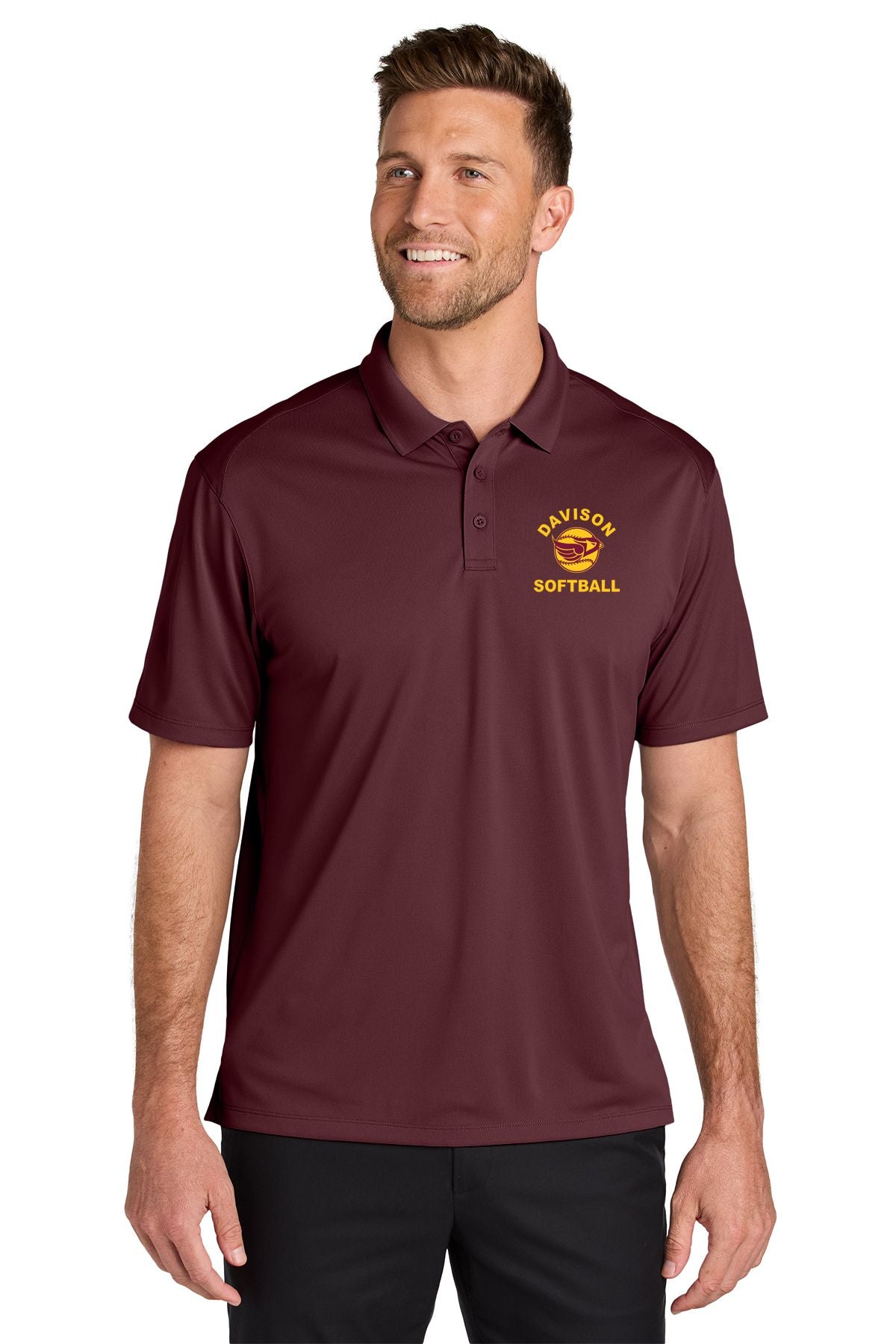 Davison Softball Wearever Performance Pique Polo