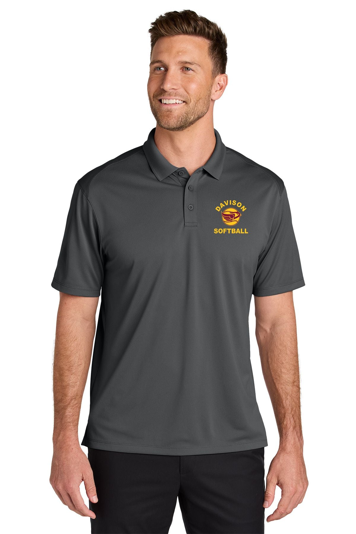 Davison Softball Wearever Performance Pique Polo