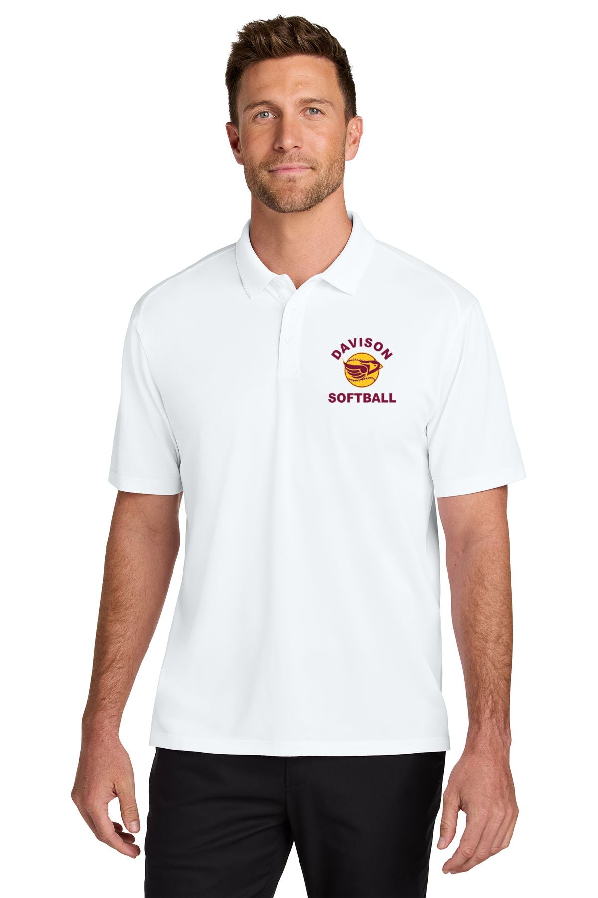 Davison Softball Wearever Performance Pique Polo