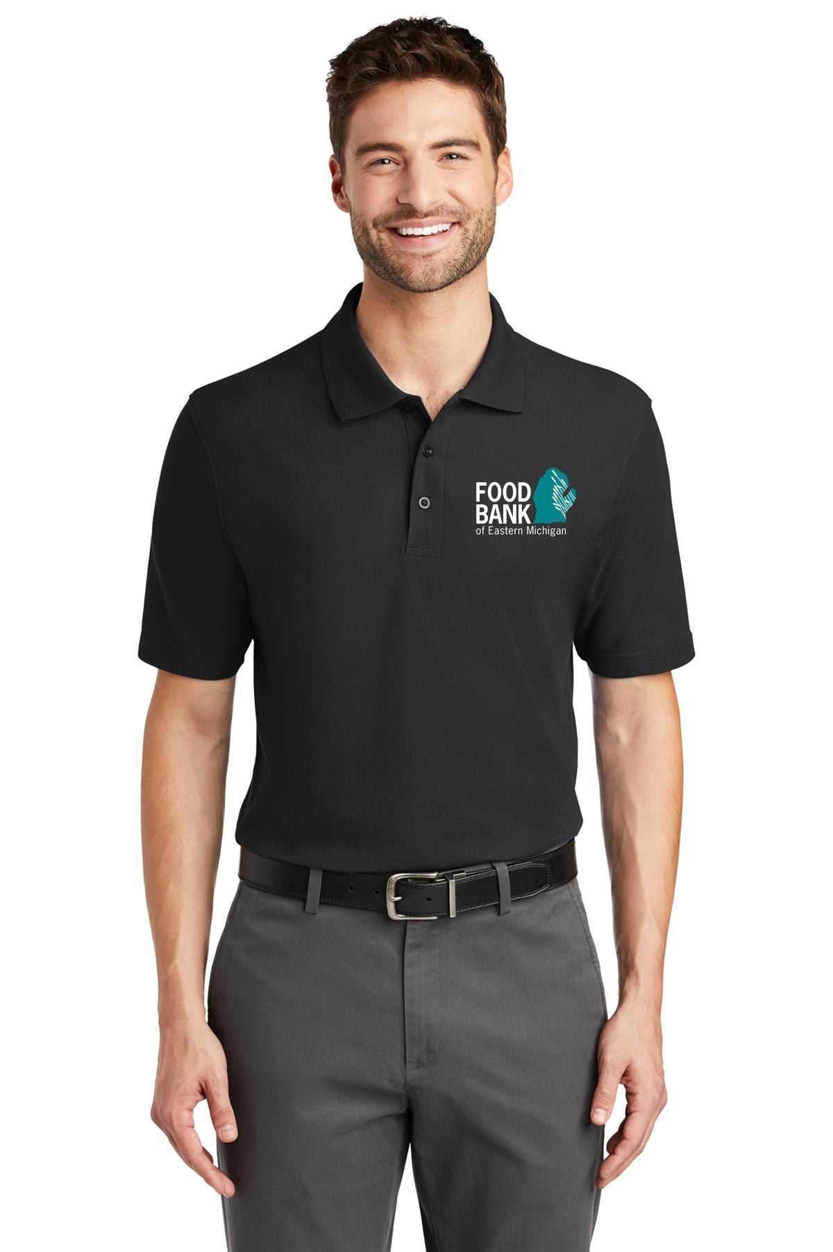 Food Bank of Eastern Michigan Stain-Release TALL Polo