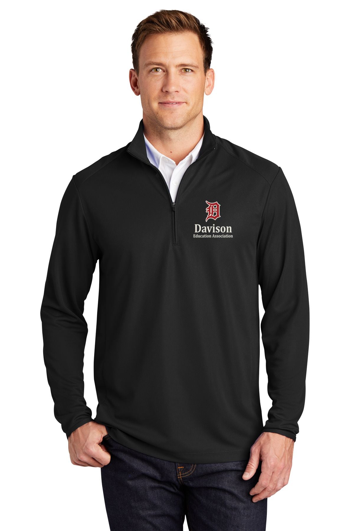 DEA Port Authority® Pinpoint Mesh 1/2-Zip