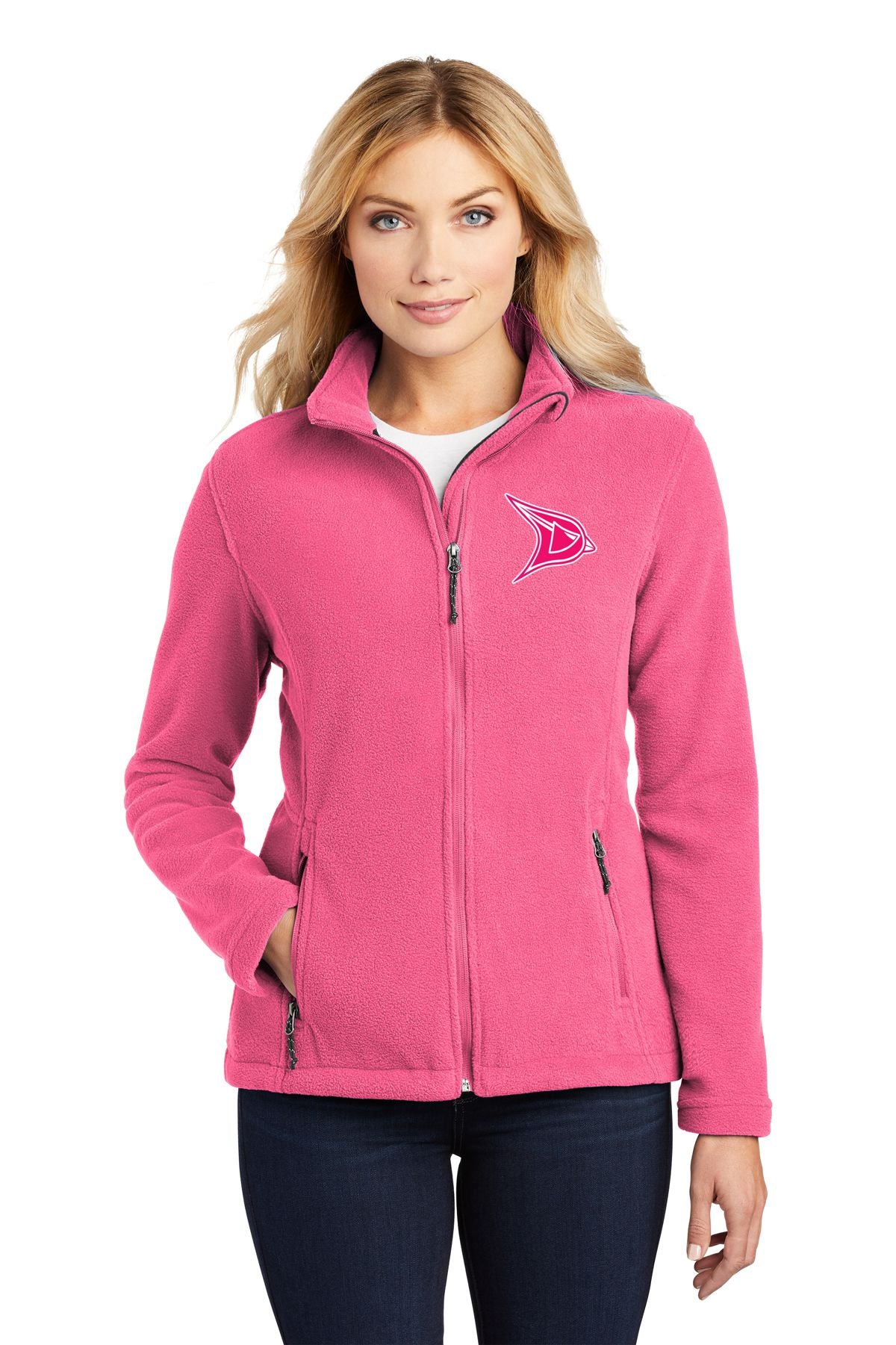 Davison Pink Out Embroidered Full Zip Jacket