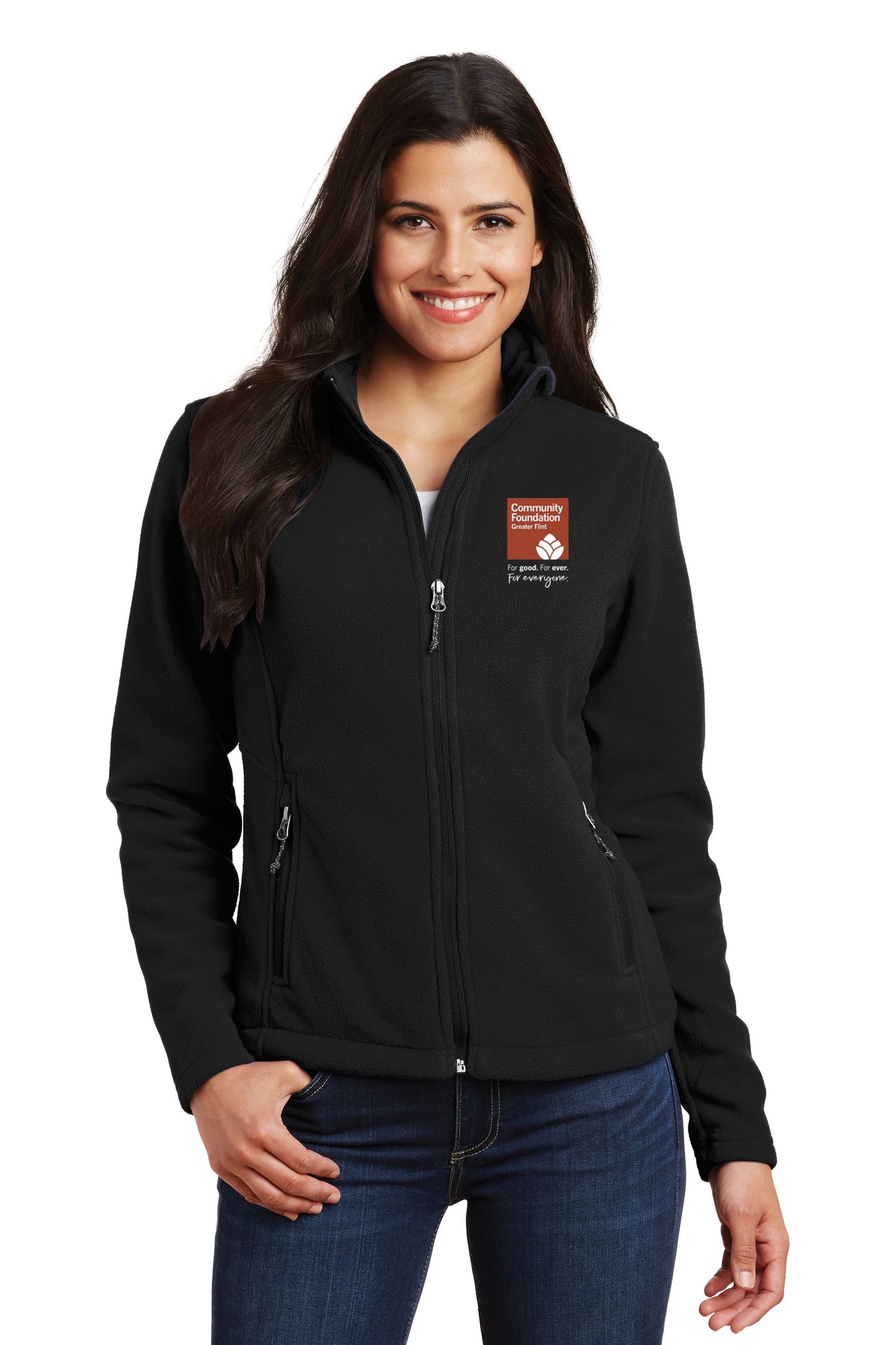 Community Foundation of Greater Flint Ladies Value Fleece Jacket