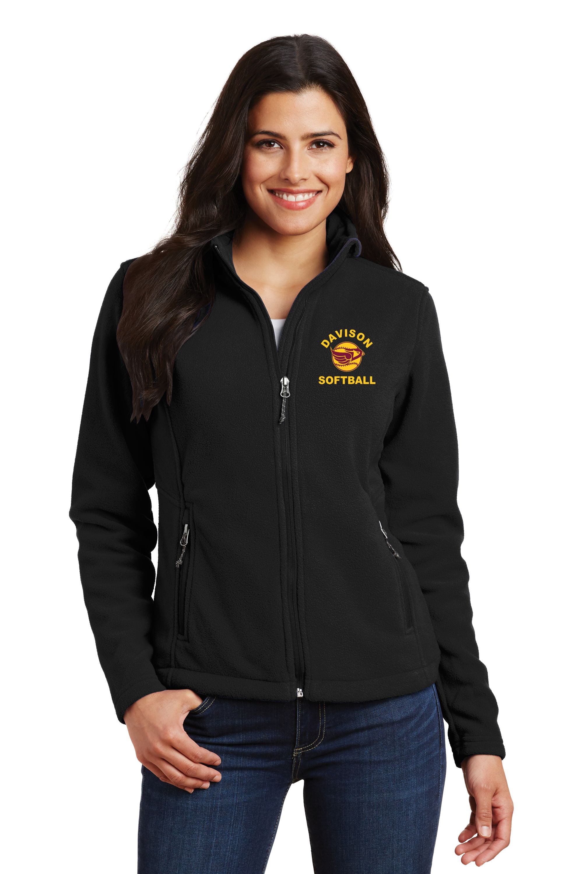 Davison Softball Embroidered Full Zip Jacket