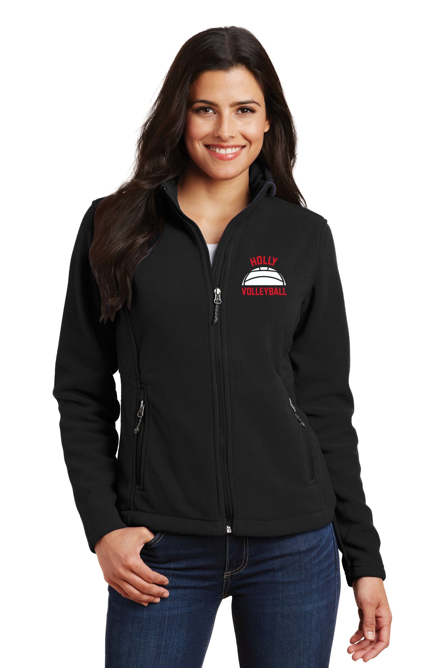 Holly Volleyball Fleece Full Zip Jacket