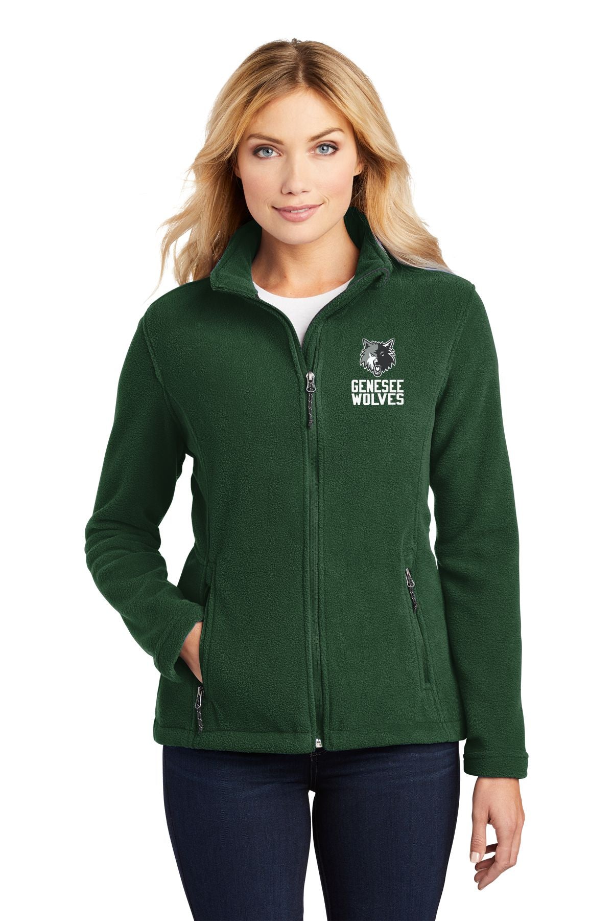 Genesee Wolves Fleece Full Zip Jacket - GWPTO