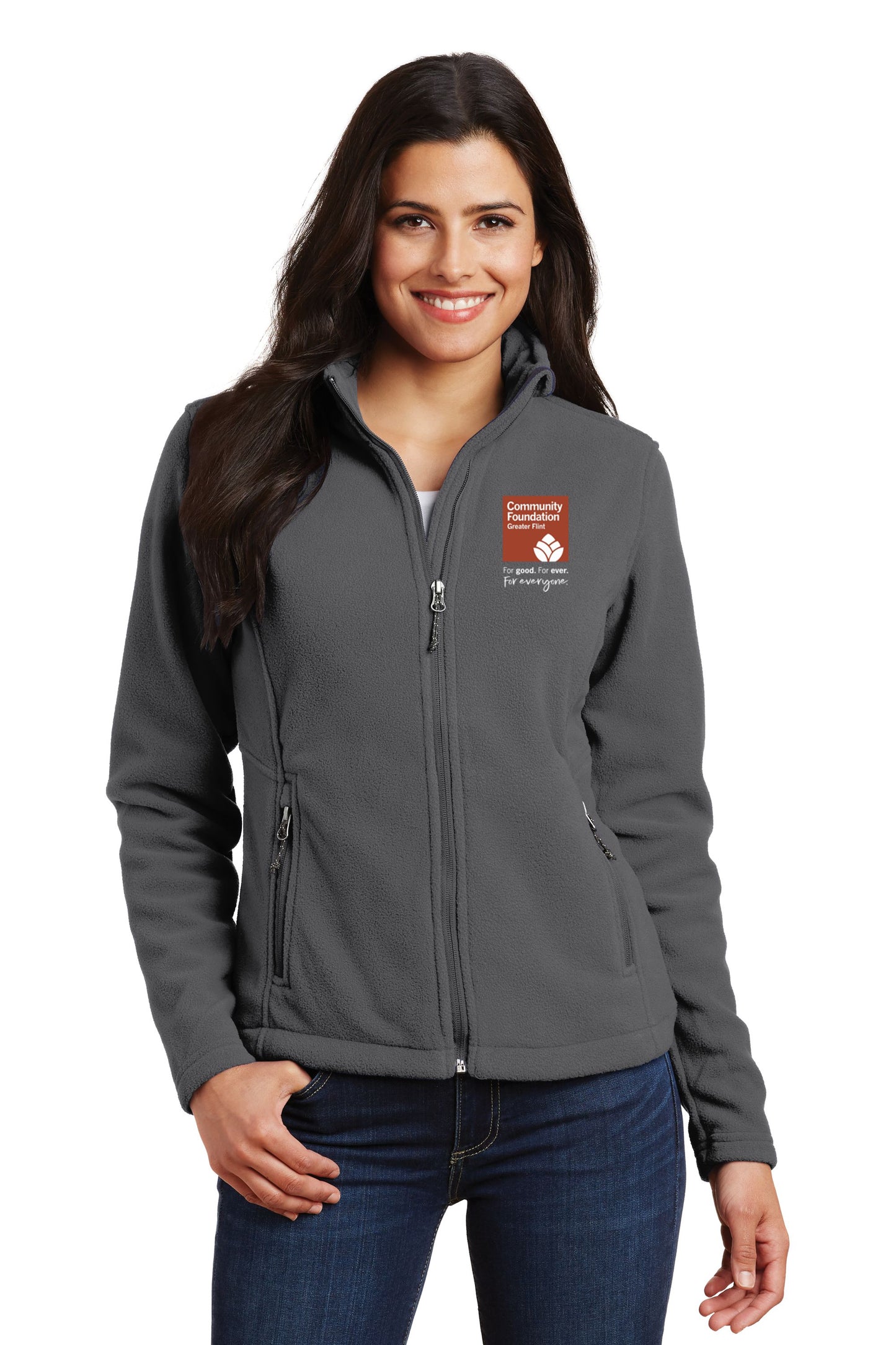 Community Foundation of Greater Flint Ladies Value Fleece Jacket