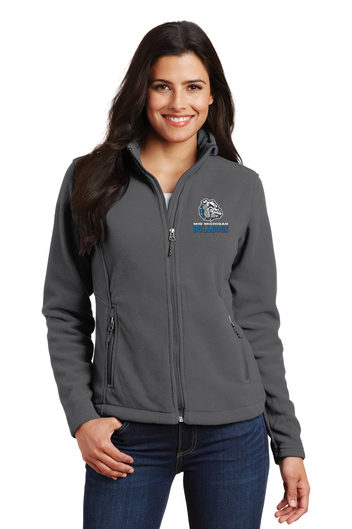 Mid Michigan Bulldogs Fleece Full Zip Jacket