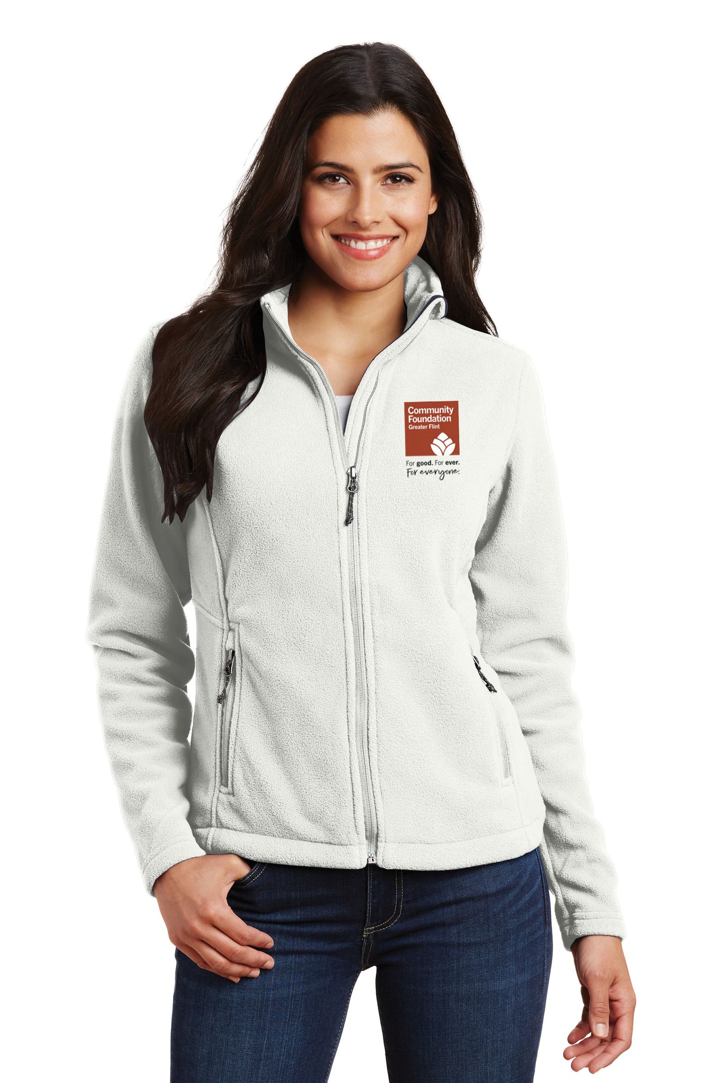 Community Foundation of Greater Flint Ladies Value Fleece Jacket