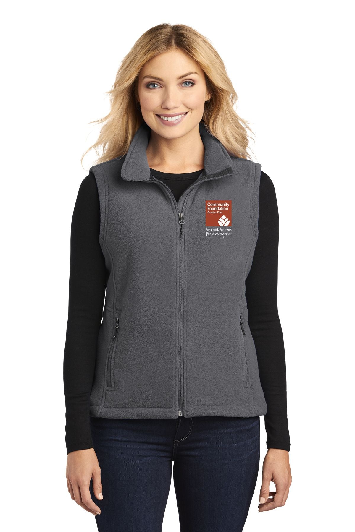 Community Foundation of Greater Flint Ladies Value Fleece Vest