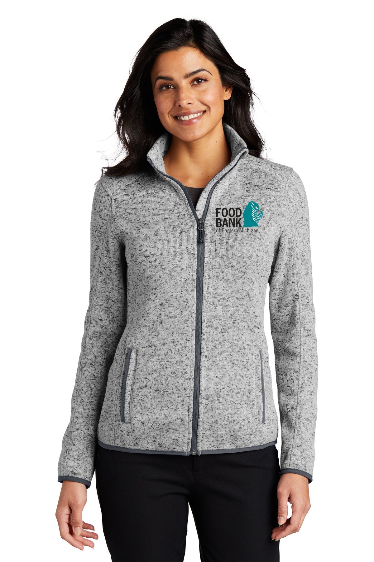 Food Bank of Eastern Michigan Ladies Sweater Fleece