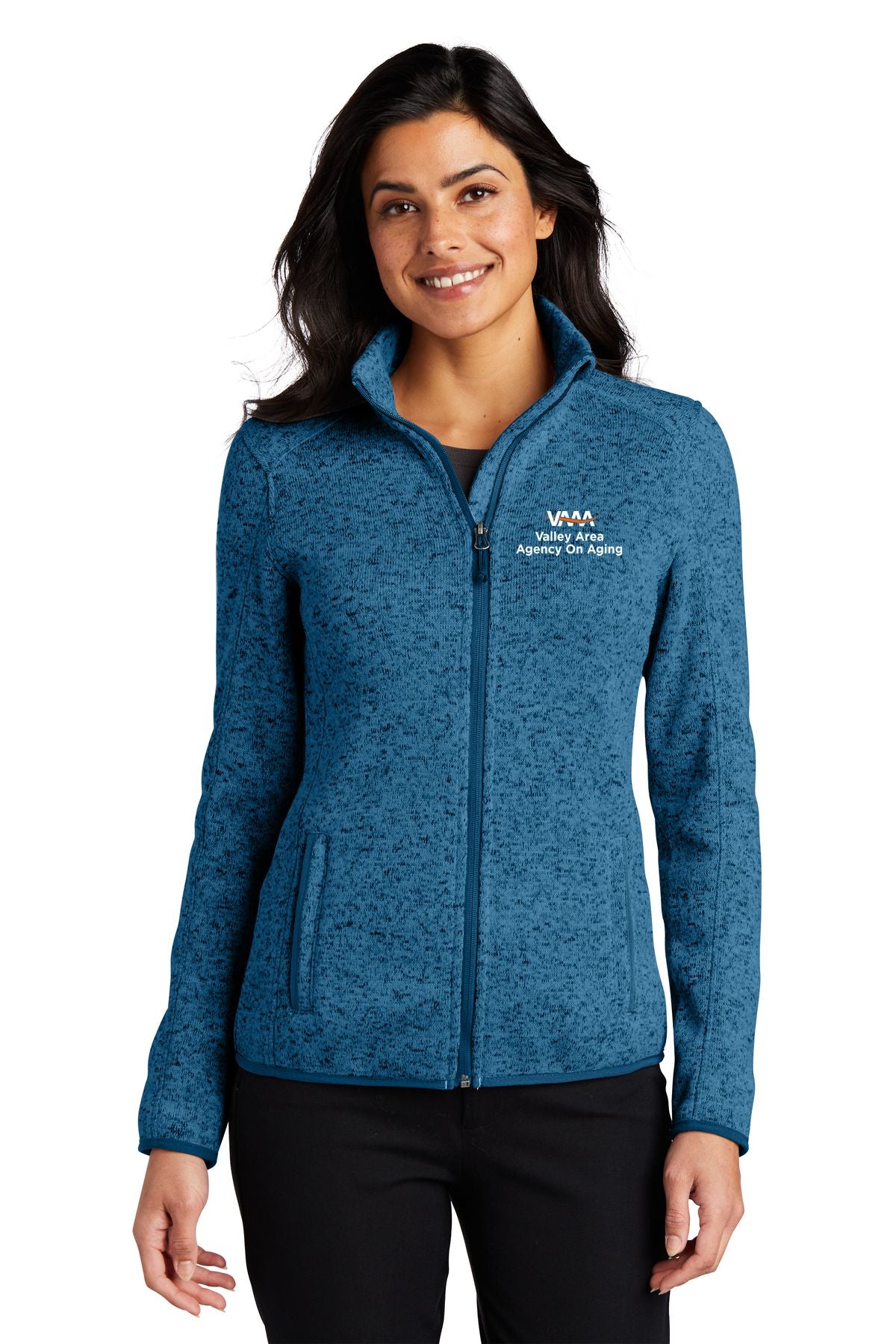 Valley Area Agency On Aging Ladies Sweater Fleece Jacket