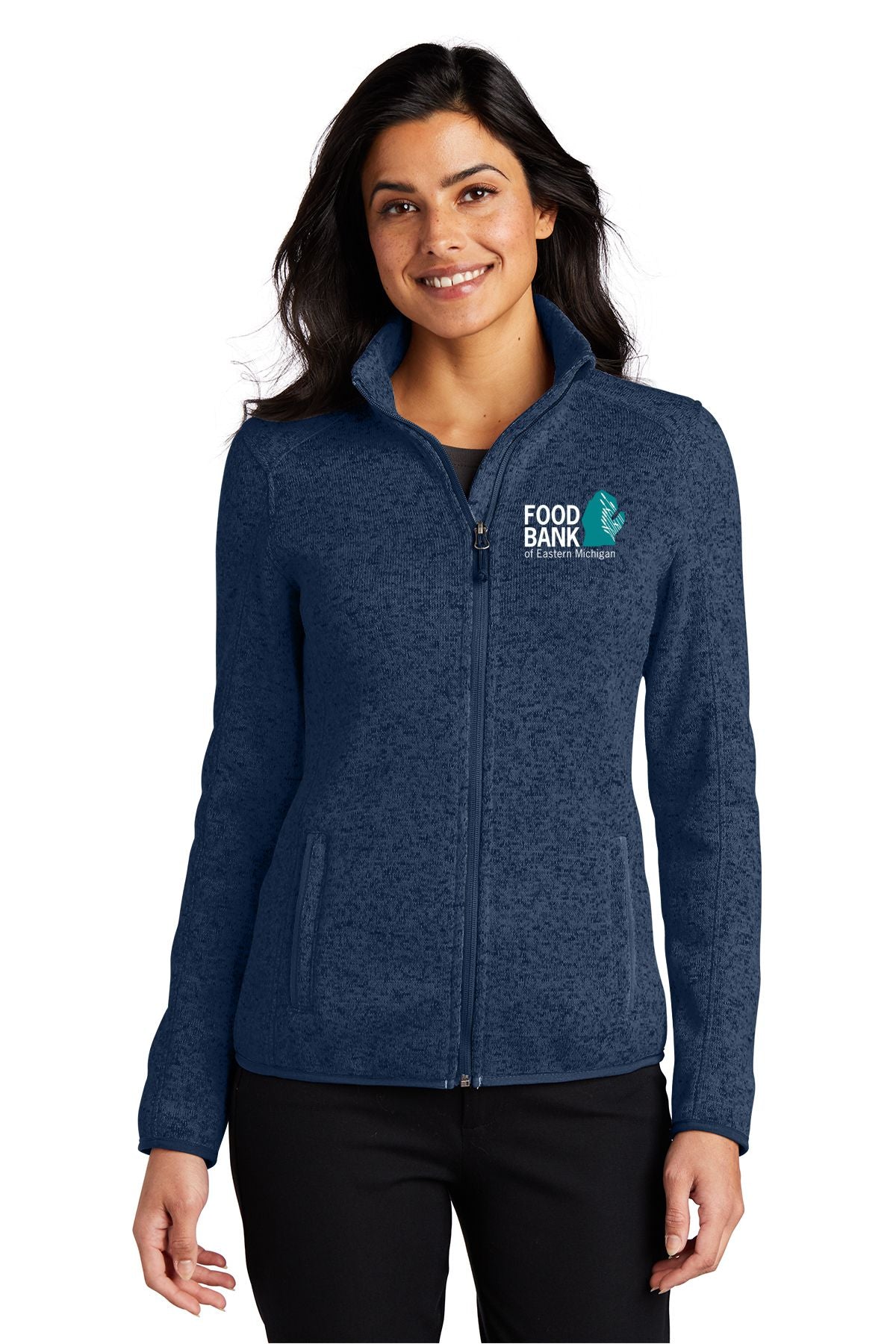 Food Bank of Eastern Michigan Ladies Sweater Fleece