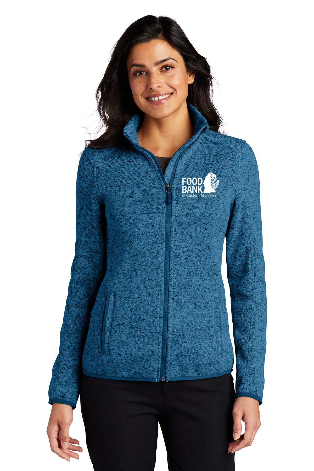 Food Bank of Eastern Michigan Ladies Sweater Fleece