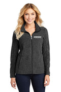 Mersino Ladies Heather Microfleece Full-Zip Jacket
