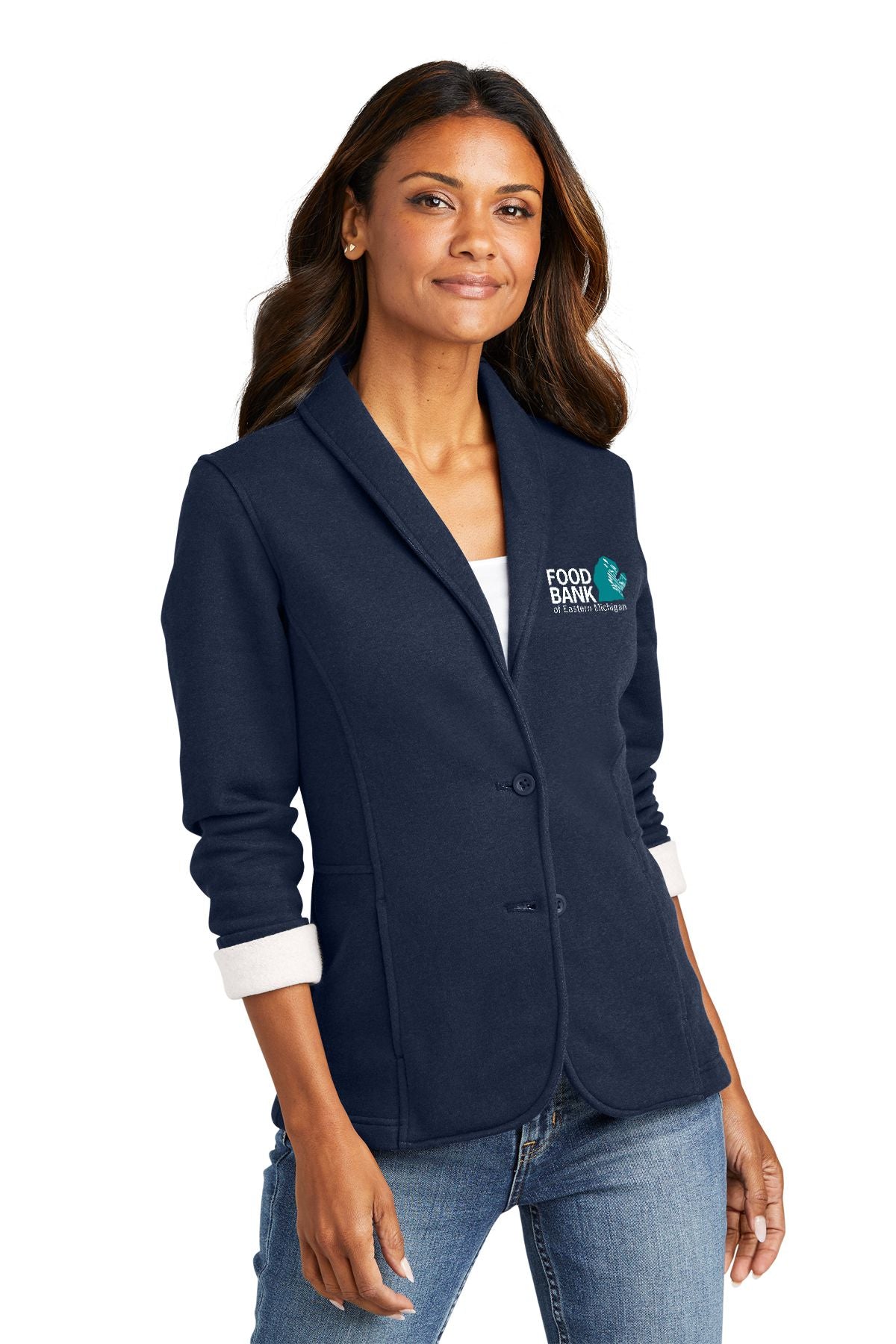 Food Bank of Eastern Michigan Port Authority® Women's Fleece Blazer