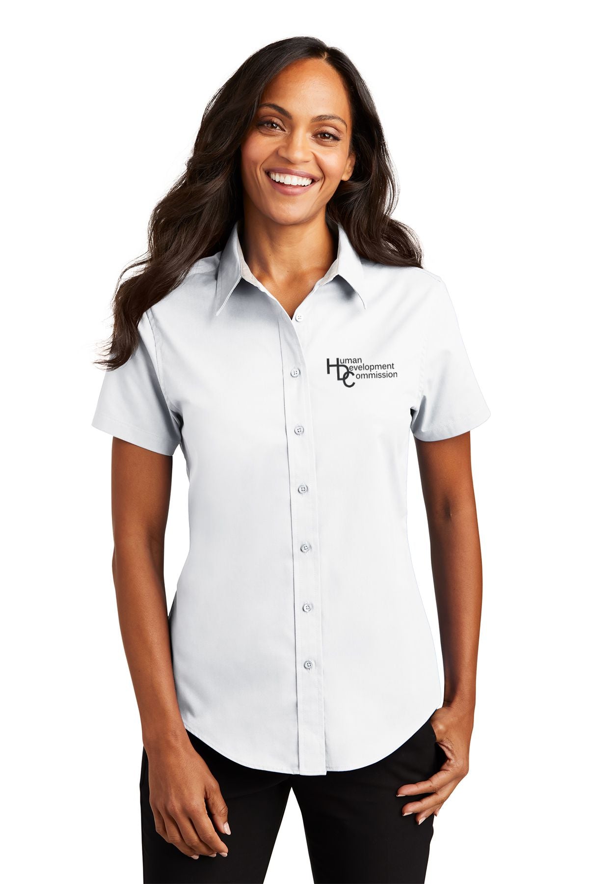 Human Development Commission Ladies Short Sleeve Easy Care Shirt