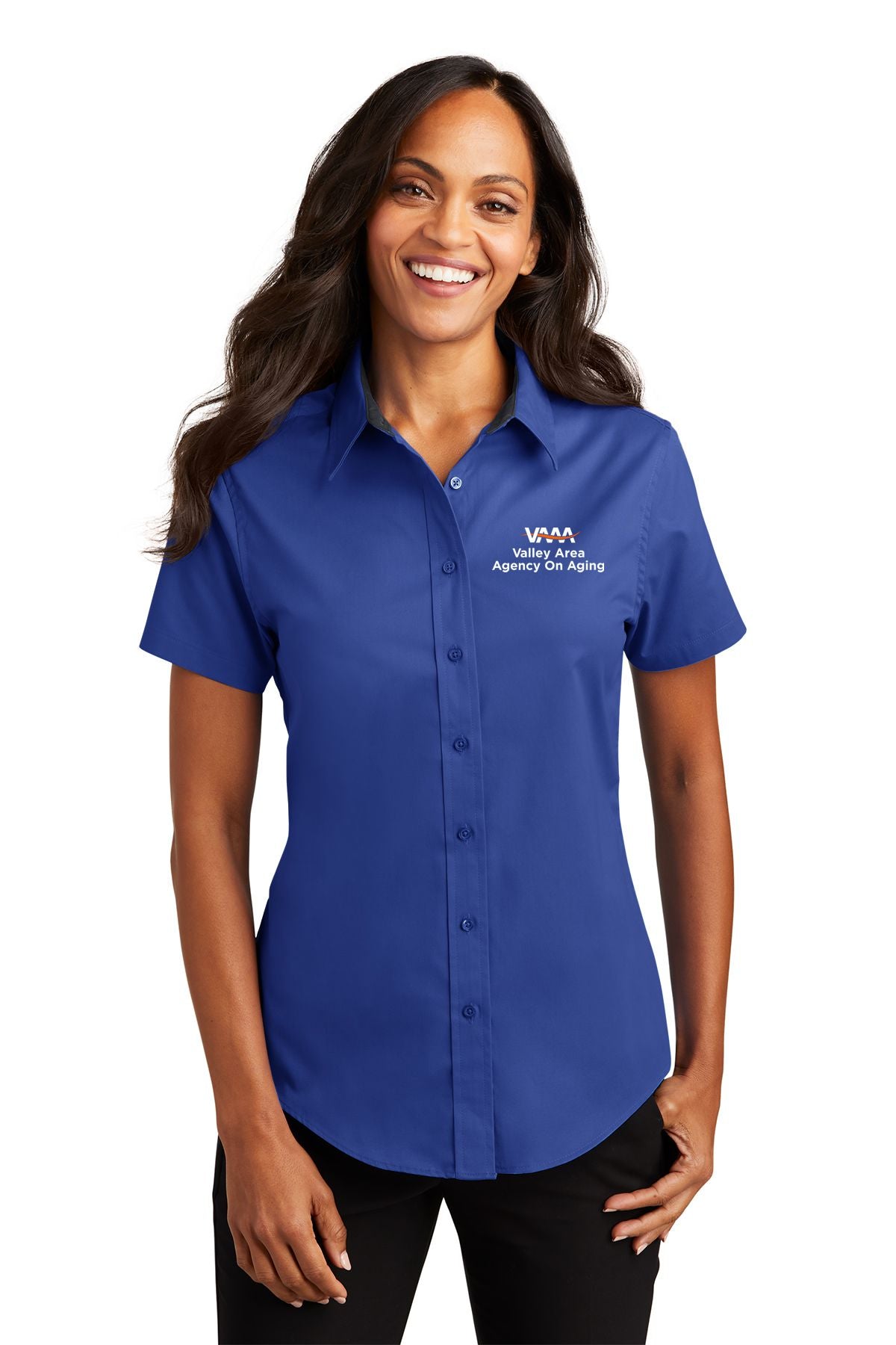 Valley Area Agency On Aging Ladies Short Sleeve Easy Care Shirt