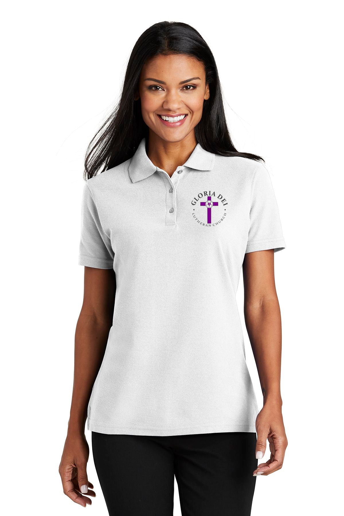 Gloria Dei Lutheran Church Ladies Stain-Release Polo