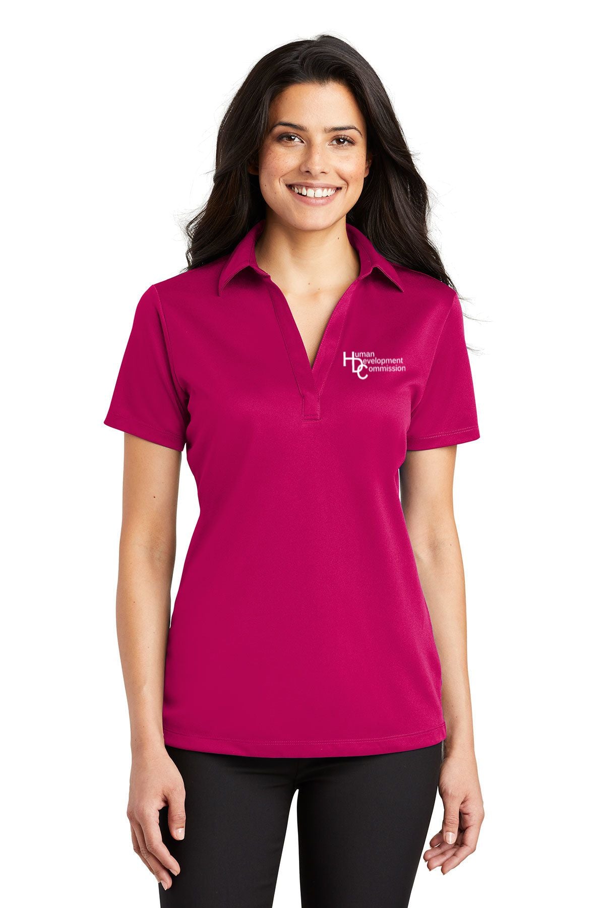 Human Development Commission Silk Touch™ Ladies Performance Polo