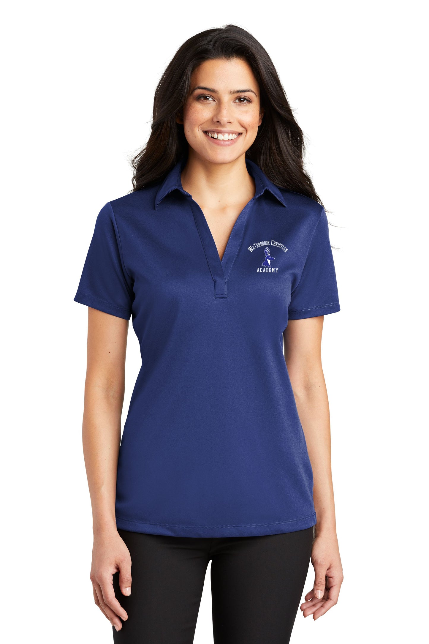 Waterbrook Christian Academy Ladies Silk Touch™ Performance Polo