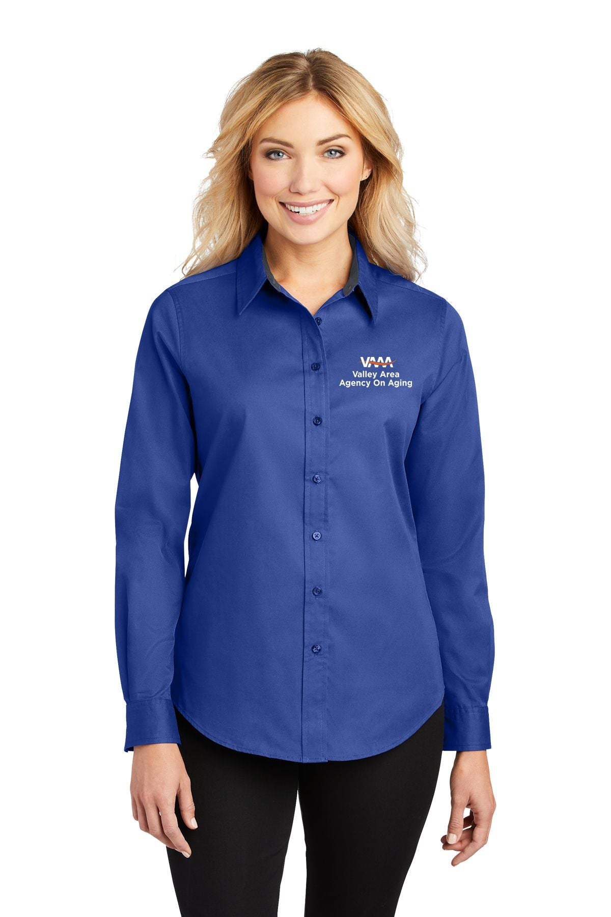 Valley Area Agency On Aging Ladies Long Sleeve Easy Care Shirt