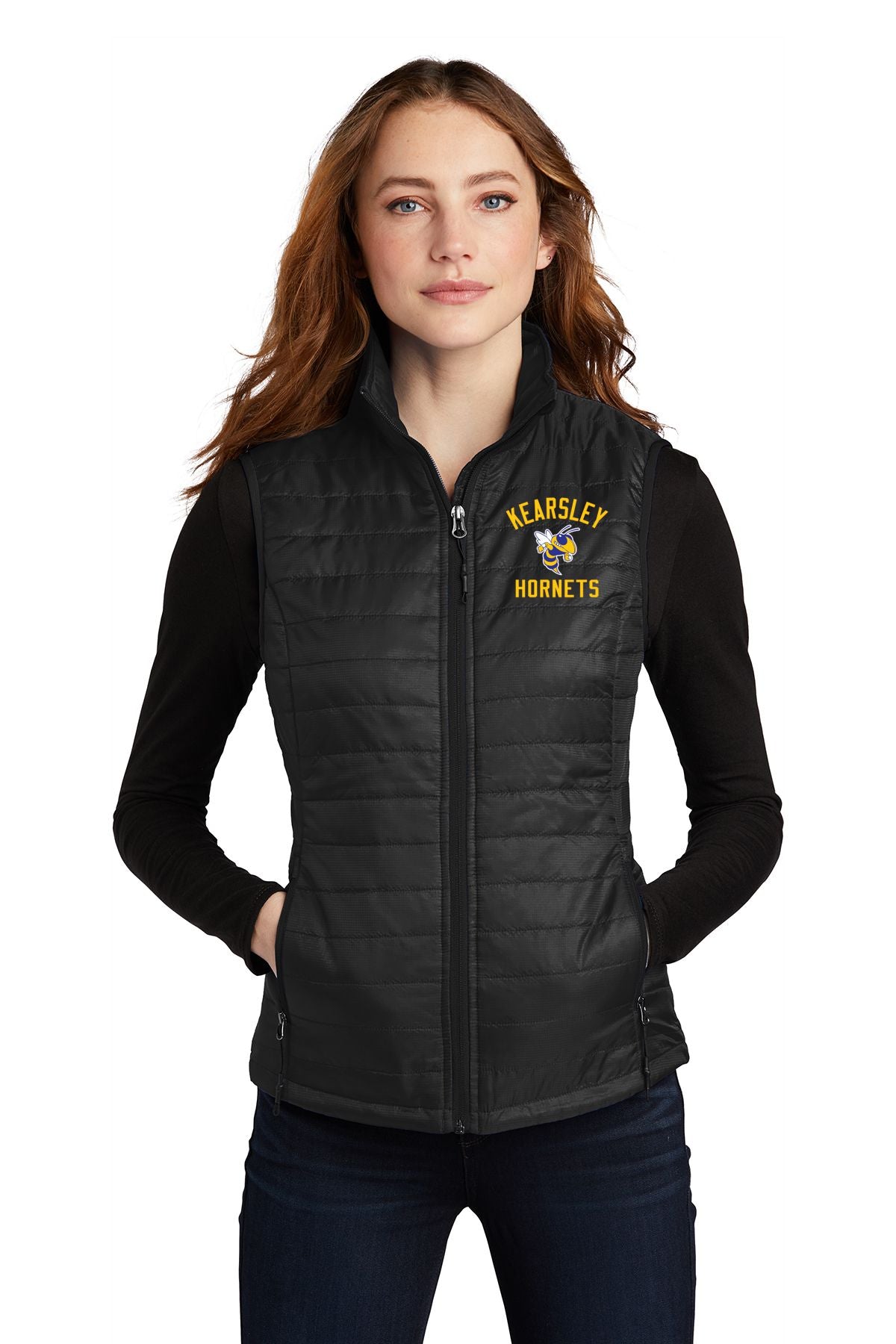 Kearsley Hornets Ladies Packable Puffy Vest