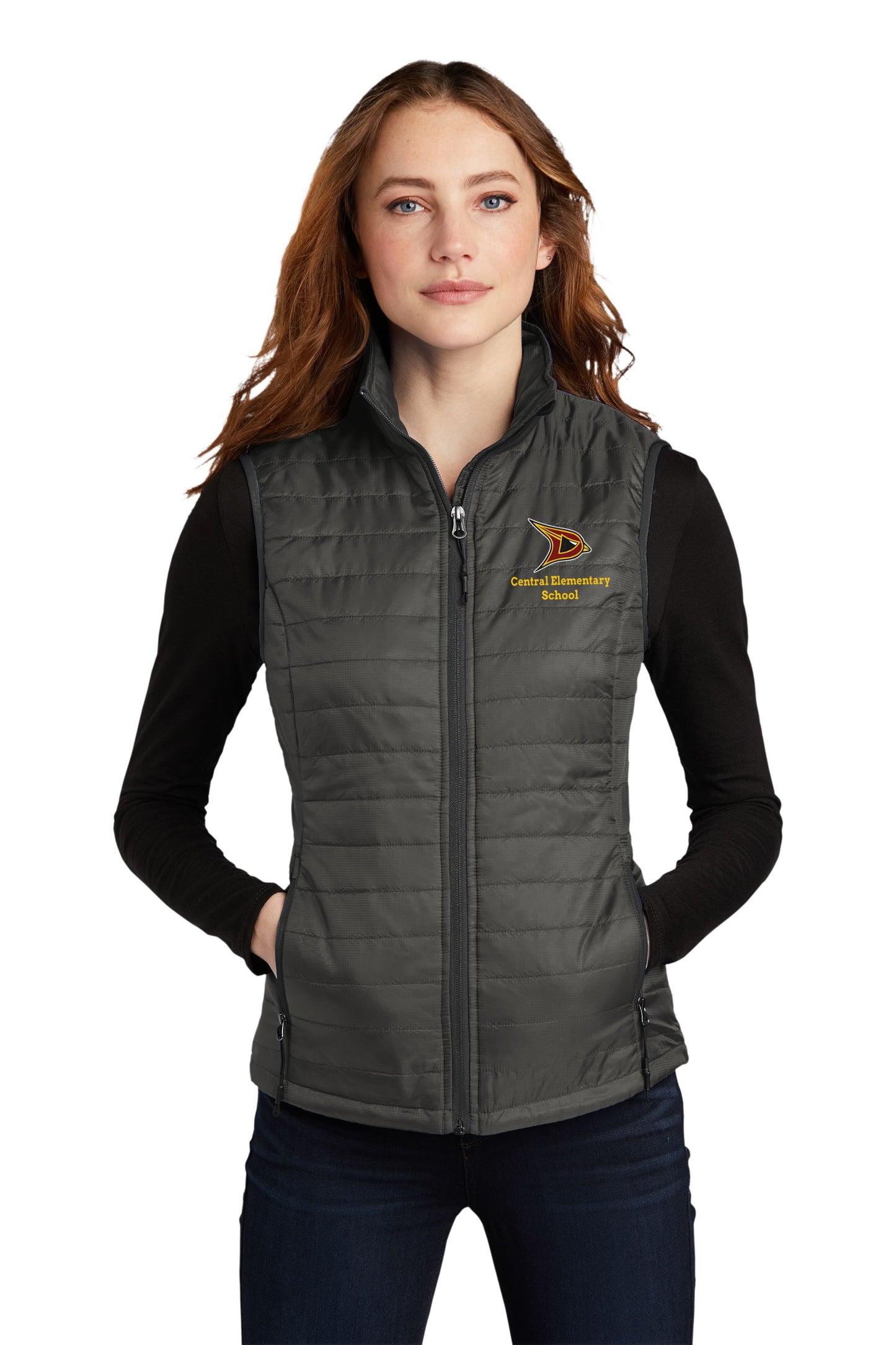 Central Elementary Ladies Packable Puffy Vest