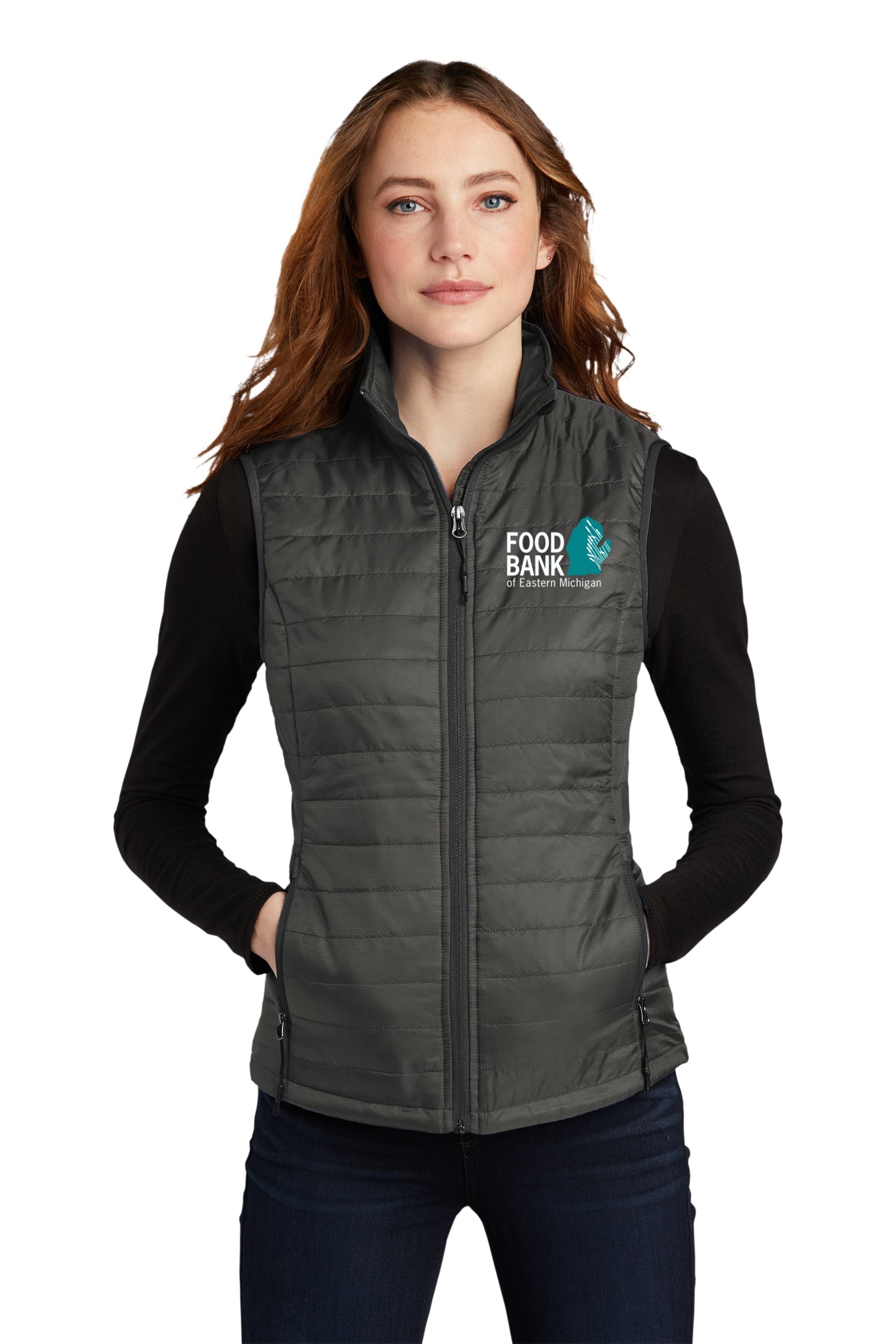 Food Bank Ladies Packable Puffy Vest