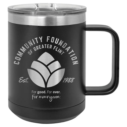 Community Foundation of Greater Flint Vacuum Insulated Mug with Slider Lid