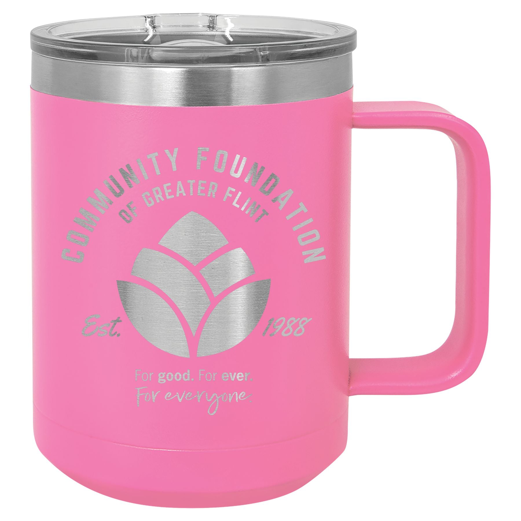 Community Foundation of Greater Flint Vacuum Insulated Mug with Slider Lid