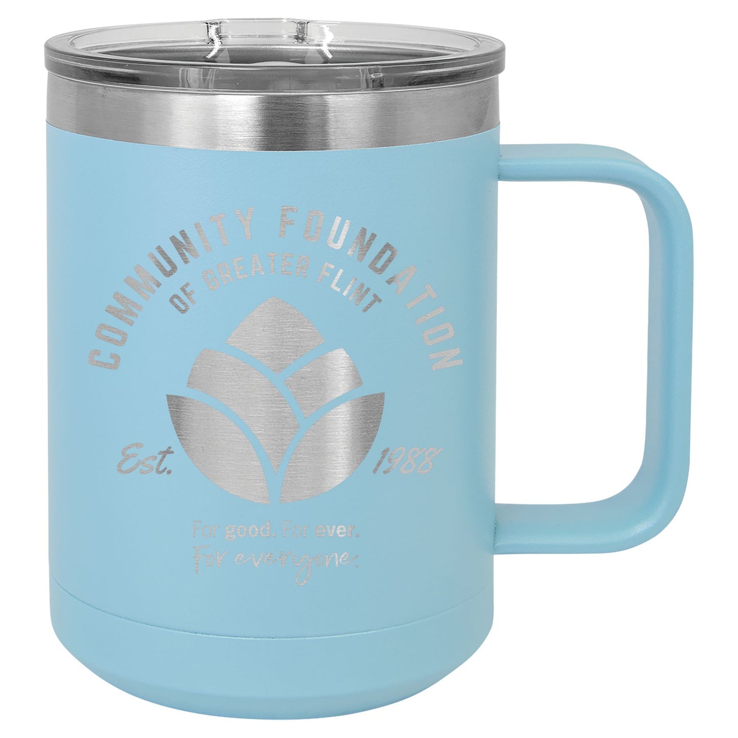 Community Foundation of Greater Flint Vacuum Insulated Mug with Slider Lid