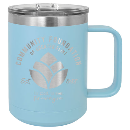 Community Foundation of Greater Flint Vacuum Insulated Mug with Slider Lid