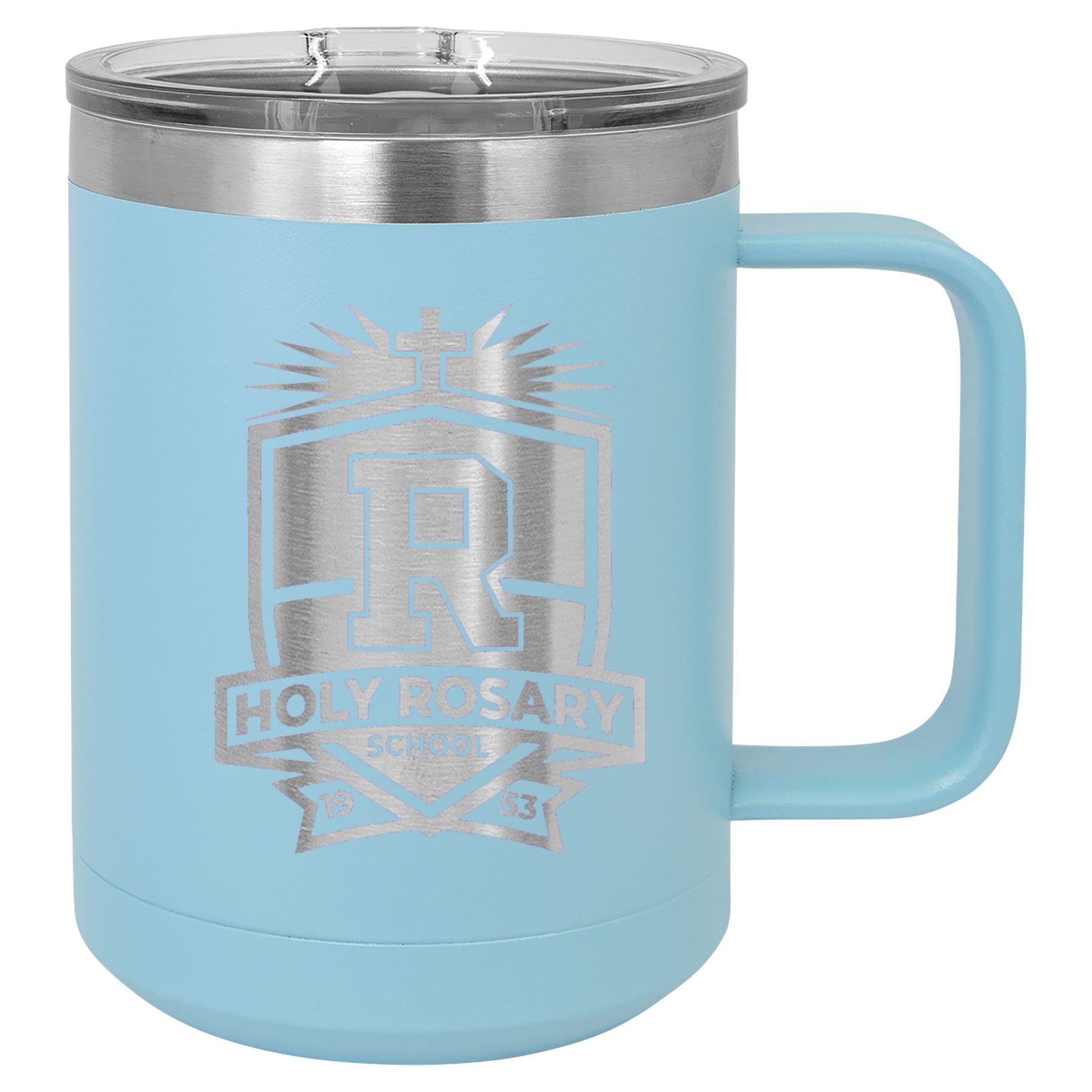 Holy Rosary 15 oz. Vacuum Insulated Mug with Slider Lid