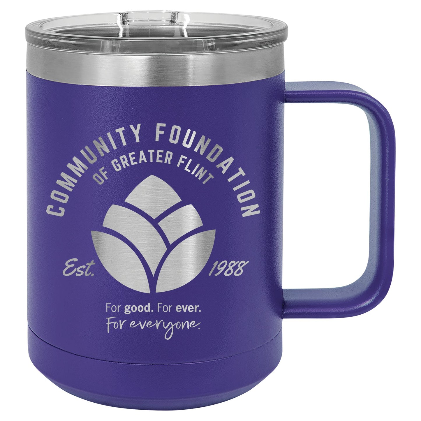 Community Foundation of Greater Flint Vacuum Insulated Mug with Slider Lid